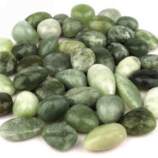 Jade | Serpentin Trommelsteine handpoliert Ø ca. 30 – 45 mm AA - Qualität