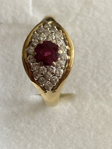 Ring rubin mit brillanten - mit, 24