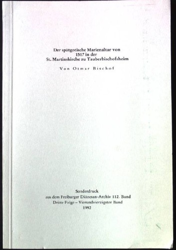 Der spätgotische marienaltar - der,