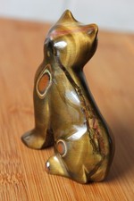 Tigerauge Katze Figur Carving
