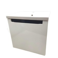 Riva Badmöbel Set Waschplatz Badezimmermöbel Sierra 51 5 cm Weiß modern praktisc