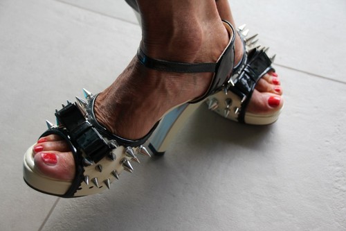 High heels pumps with - with, spikes