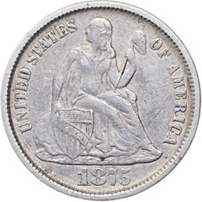 10 Cent / Dime 1877 CC Carson City, USA