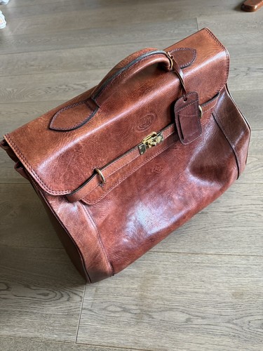 Große vintage ledertasche - vintage,