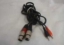 Cinch-auf-XLR-Kabel, HiFi-Stereo-Audioverbindung, 2 Cinch-Male / 2 XLR Female 3m