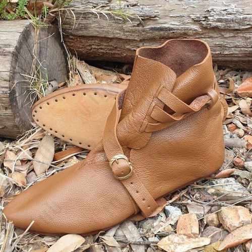 Wikinger leder stiefel - wikinger,