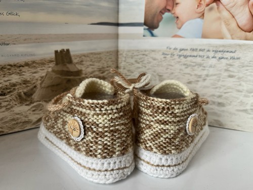 Babyschuhe chuck 5cm beige - babyschuhe, 12,5cm