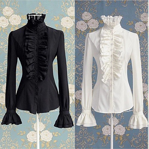 Viktorianische bluse damen - viktorianische,