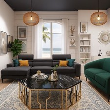 Luxus Couchtisch aus Edelstahl