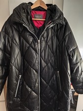 SAMOON Steppmantel by Gerry Weber Mantel mit Kapuze schwarz Gr.52 - eher Gr. 54