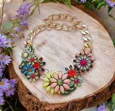 Kette opulent strass acryl - ,