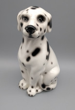 Dalmatiner Hund Figur Porzellan handgefertigt Vintage H-15 cm
