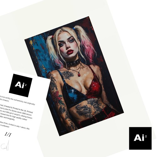 Kunstdruck harley quinn - kunstdruck,