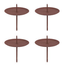 4x Kerzenständer Stecker rost Teelichthalter für Adventskranz Deko shabby antik