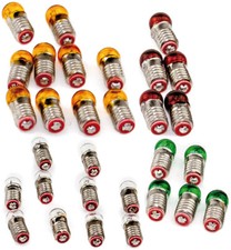 Schraub-Glühbirne 19 Volt Fassung E5.5 für Gartenbahn Spur-G Loks Ampeln Signale