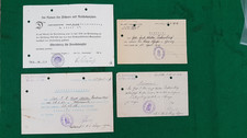 Kl. Urkunden/Ausweisnachlaß 1.WK EK 2, VWA, Frontkämpfer, Fr. Aug. Med.
