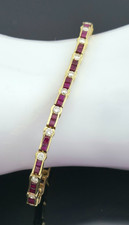 Brillant Rubin Armband Gold