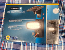 Livarno Lux LED Solarstrahler Bewegungsmelder Solarpanel Akkus Haus Garten