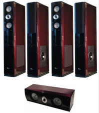 4x standboxen pure acoustics dream 77 + center speaker
