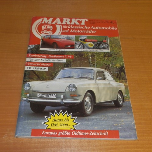Markt vw 1500 - markt, 12/88,