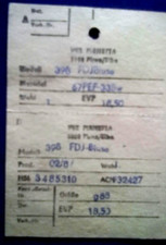 Bekleidungs-Etikett DDR FDJ-Bluse