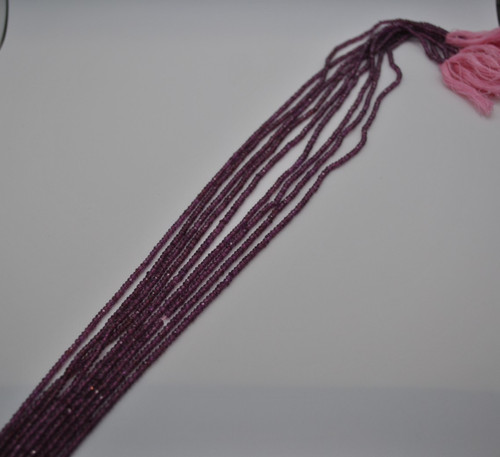 Granat rund edelstein strang - granat,
