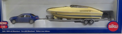 Siku pkw mit motorboot - siku,