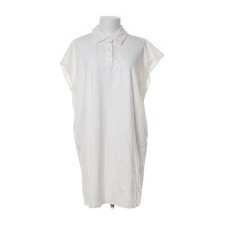 Divided by H&M, Polokleid, Größe: L, Weiß, Baumwolle/Elasthan, Einfarbig -zHu