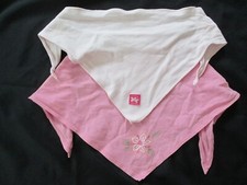 2x Dreieckstuch, Kopftuch, Halstuch, Baby, Sanetta, rosa