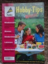 Bastelheft  Topp Hobbidee     Hobby-Tipps 3/2000  Blumen - Windowcolor -Laternen