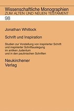 Schrift und Inspiration: Studien zur Vorstellung Buch Vandenhoeck & Ruprecht