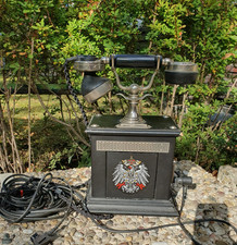 1900  Classic  Drucktasten-Telefon Jugendstil Design ausklappbar Orig.Post 80er