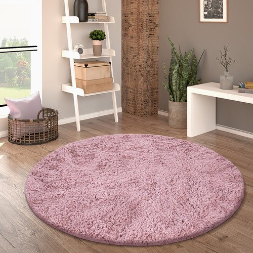 Hochflor teppich rund - hochflor,