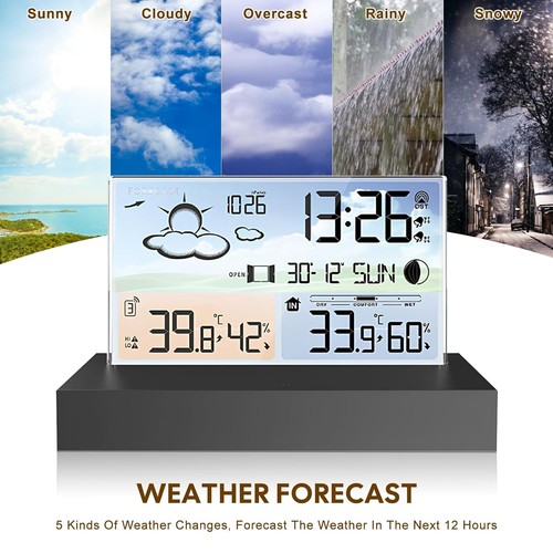 Digitale wecker wetterstation - digitale,