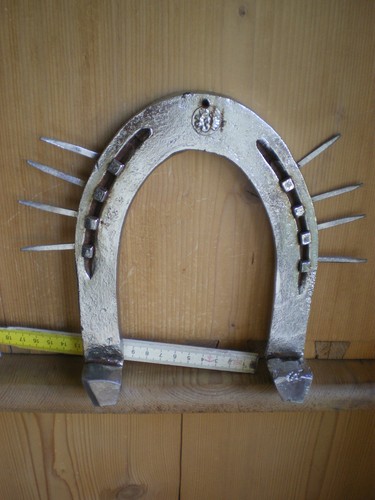 Echtes hufeisen lackiert mit - echtes,