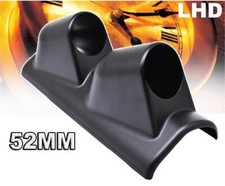 DE Instrumententräger 2-Fach schwarz A-Säule für Zusatz Instrument 52mm KFZ