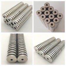 Neodym Ringmagnet Starke NdFeB Magnete Rund mit Loch - verschiedene Größen