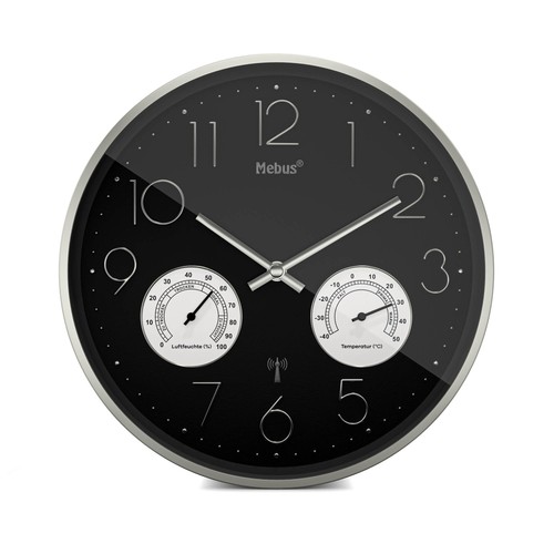Funk wanduhr mit thermo und - mit,