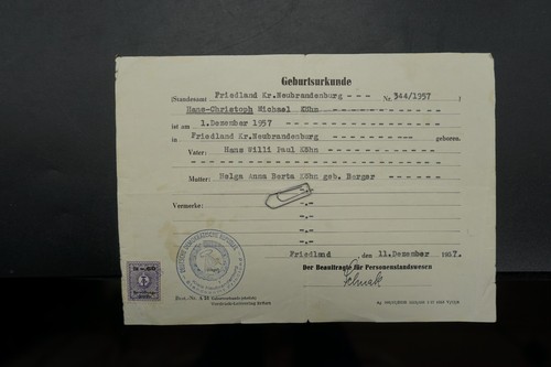 Geburtsurkunde neubrandenburg - geburtsurkunde,