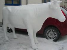 KUH MAGDA ROHLING 250 cm lebensgroß Garten Deko Tier Figur BAUERNHOF Skulptur