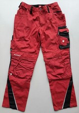 neuwertig ENGELBERT STRAUSS Arbeitshose 52 rot schwarz motion Bundhose