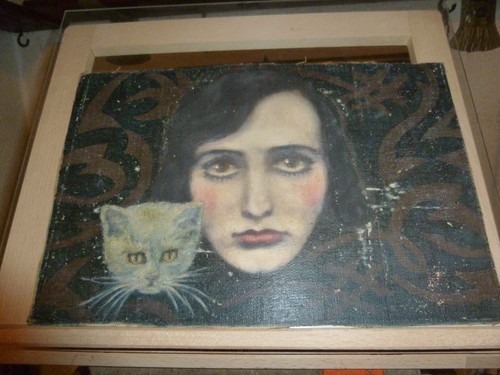 Art déco ölbild 1920 - Ölbild,