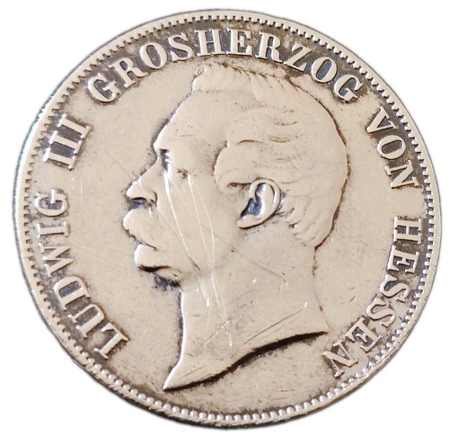 Hessen vereinsthaler 1863 - hessen,