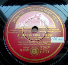 0093/ TOMMY DORSEY-My walking stick-1938 HOT SWING SOLISTIK-78rpm Schellack