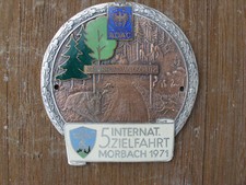 ADAC PLAKETTE 5.INT.ZIELFAHRT MORBACH 1971-A.C.HOCHWALD-MORBACH