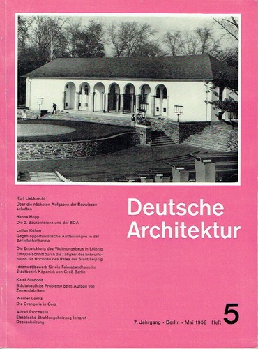 Deutsche architektur ddr - architektur,