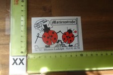 Alter Aufkleber Reise Stadt Hotel Florist BLUMEN LUDOLPH Marienstraße Hannover