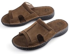 Herren leder comfort sandalen - herren,