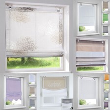 Kutti Raffrollo Design Öse Hakenrollo Ösenrollo Haken Rollo ohne Bohren klemmbar