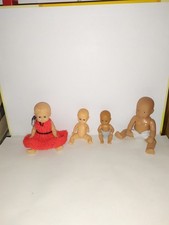 4 x alte Puppe-Puppen-1 x